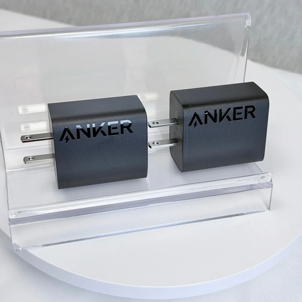 Anker 20W 2-Port Wall Charger 2-Pack with 2 USB-C to USB-C Cables Black B2348
